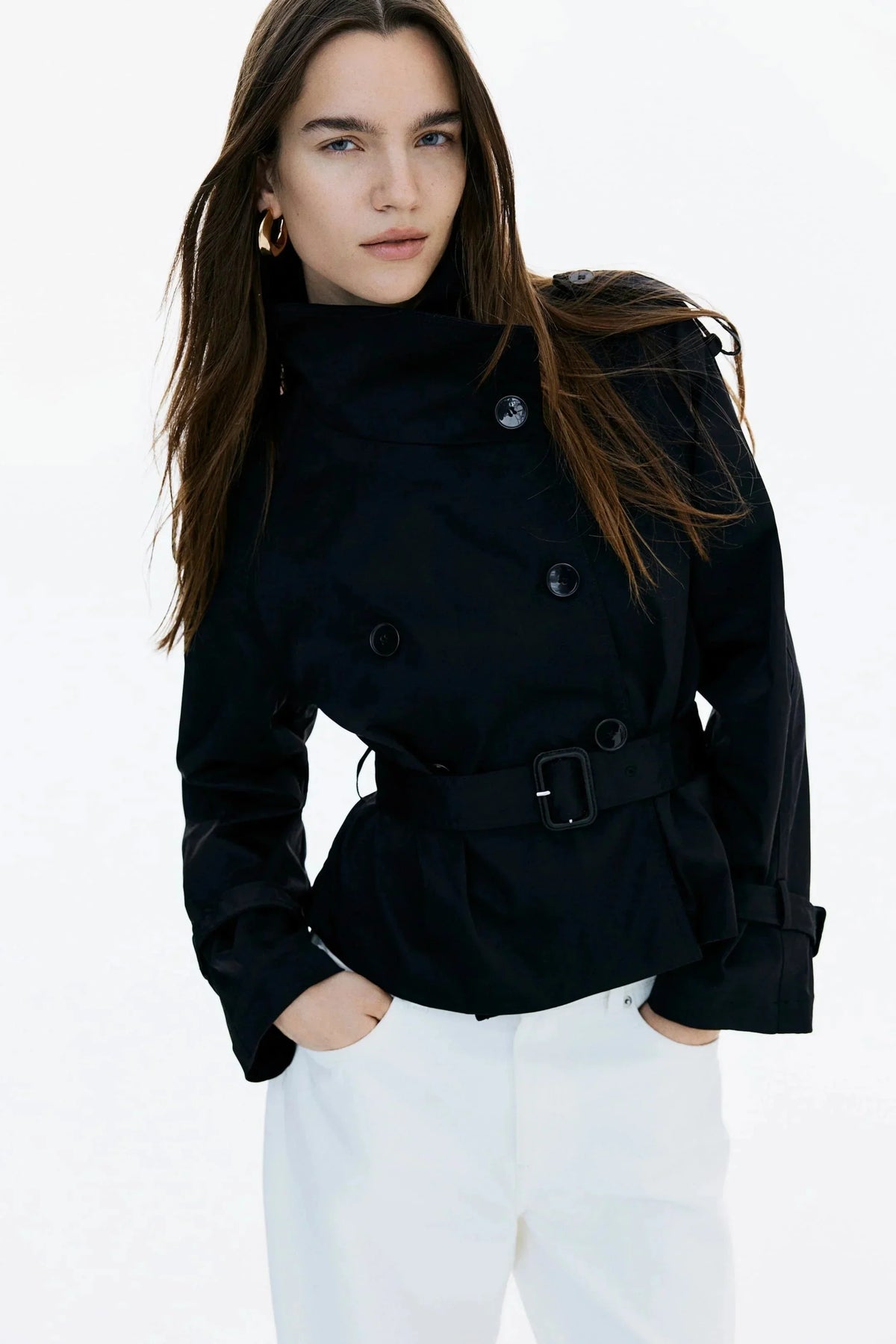 Lysandra - Women's Classic Double-Breasted Trench Coat
