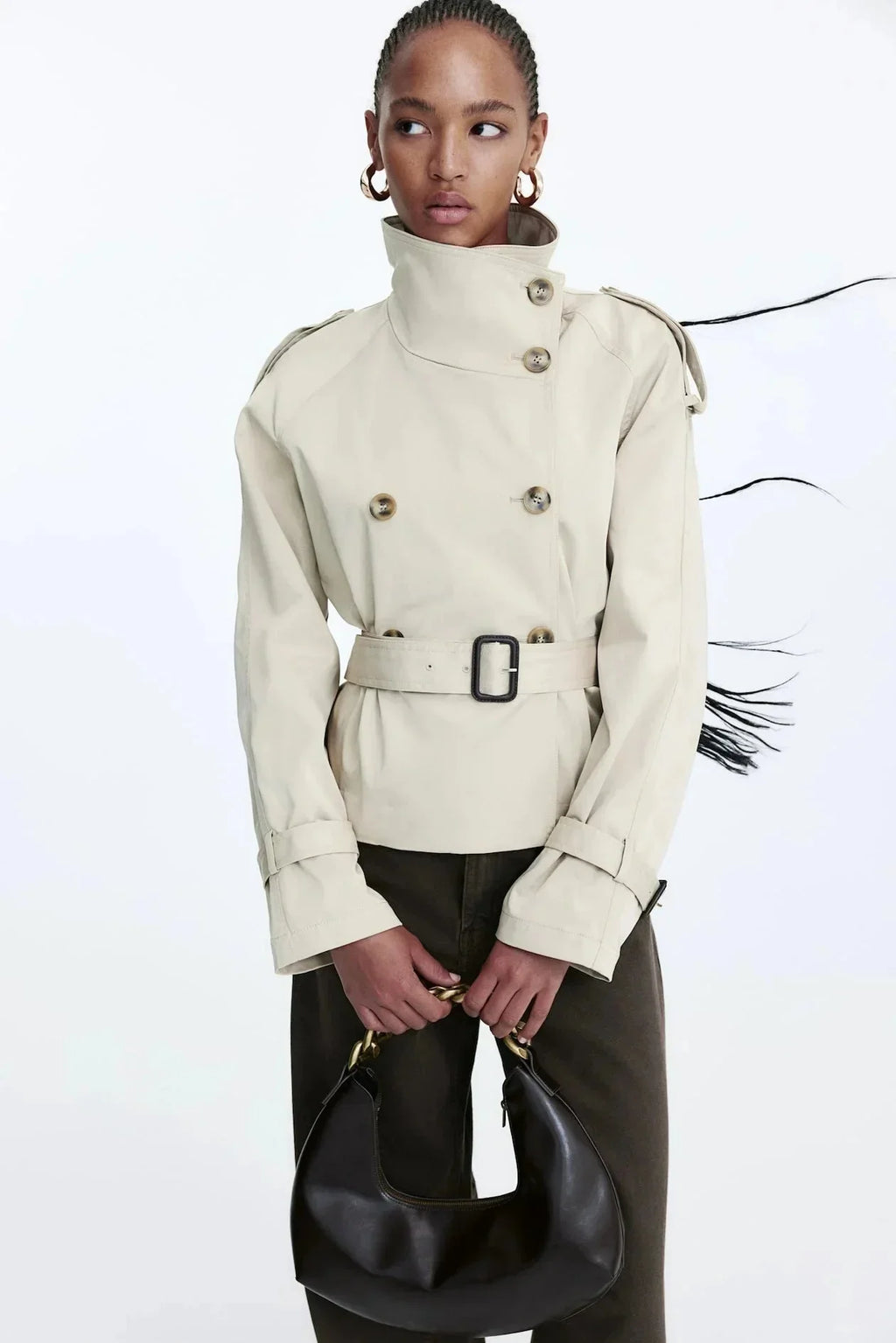 Lysandra - Women's Classic Double-Breasted Trench Coat
