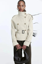 Lysandra - Women's Classic Double-Breasted Trench Coat