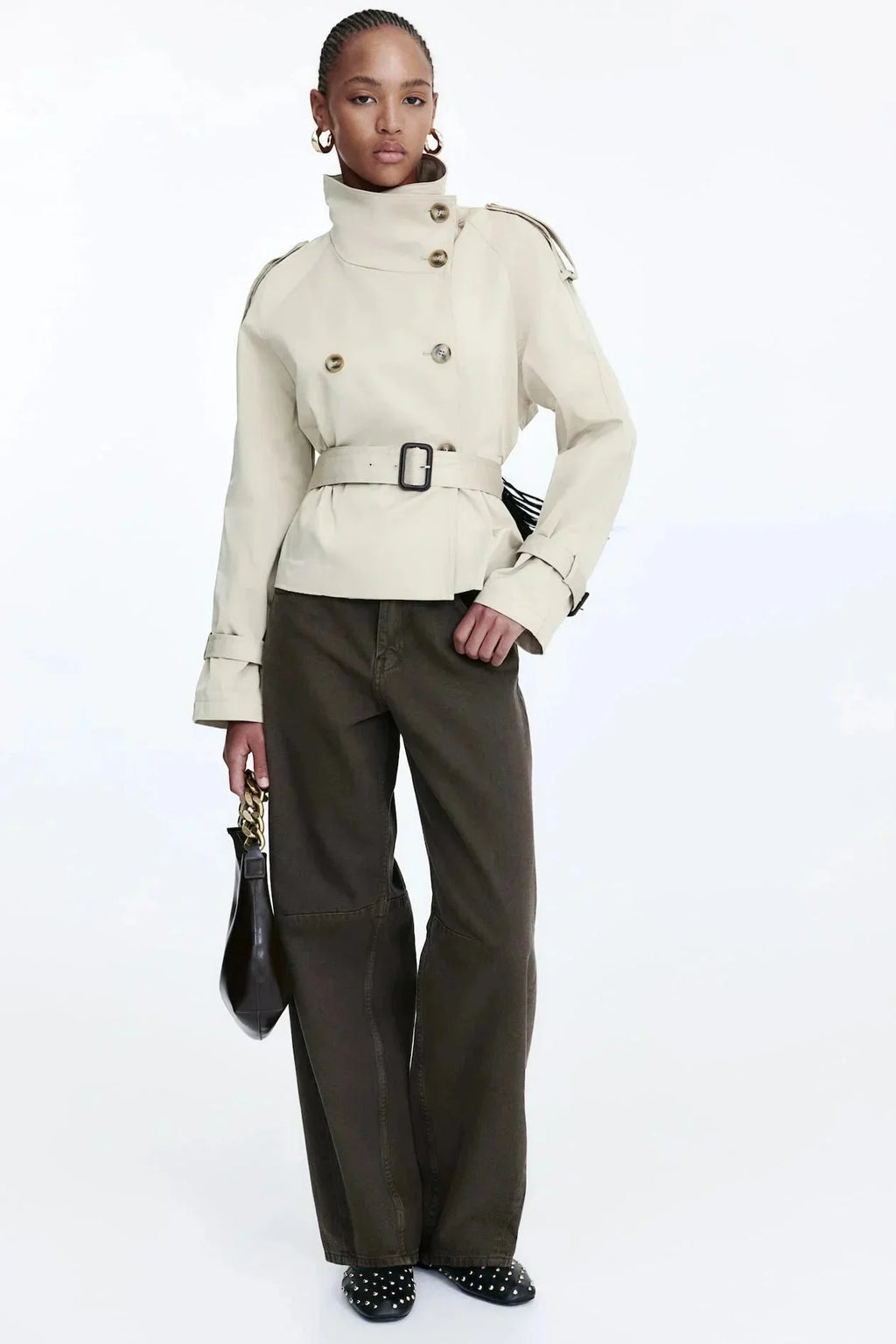 Lysandra - Women's Classic Double-Breasted Trench Coat
