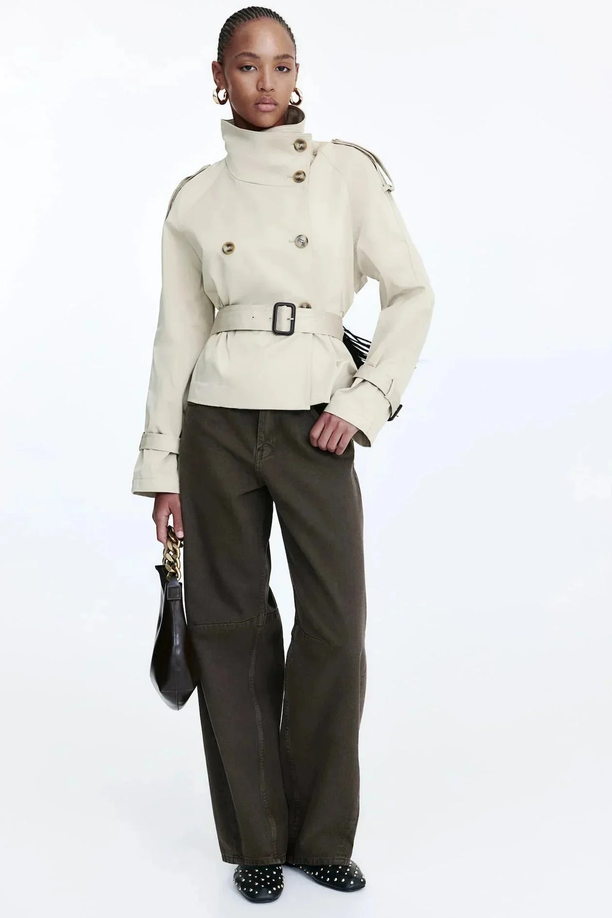 Lysandra - Women's Classic Double-Breasted Trench Coat