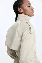 Lysandra - Women's Classic Double-Breasted Trench Coat