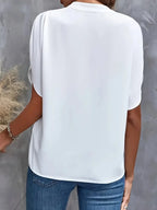 Maelle - Women's Relaxed V Neck Blouse