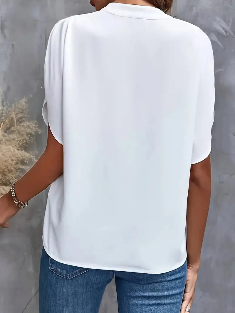 Maelle - Women's Relaxed V Neck Blouse