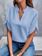 Maelle - Women's Relaxed V Neck Blouse