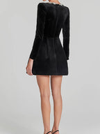 Maeve - Women's Elegant Long Sleeve Graduation Dress