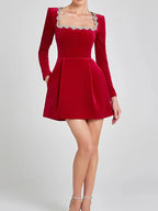 Maeve - Women's Elegant Long Sleeve Graduation Dress