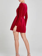 Maeve - Women's Elegant Long Sleeve Graduation Dress