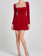 Maeve - Women's Elegant Long Sleeve Graduation Dress