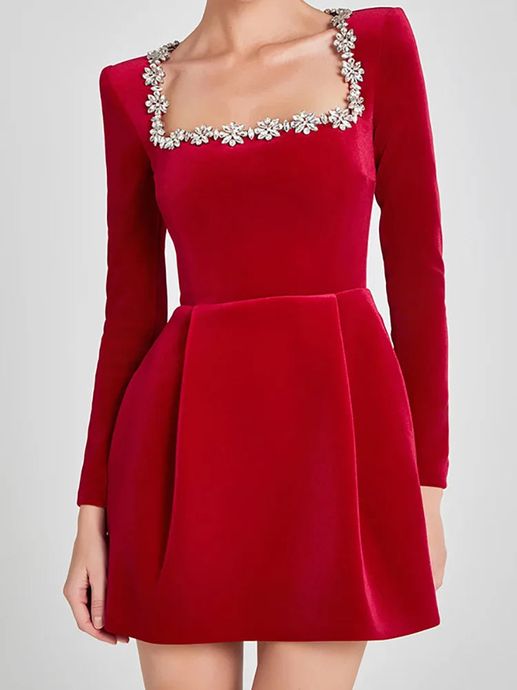 Maeve - Women's Elegant Long Sleeve Graduation Dress