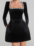 Maeve - Women's Elegant Long Sleeve Graduation Dress