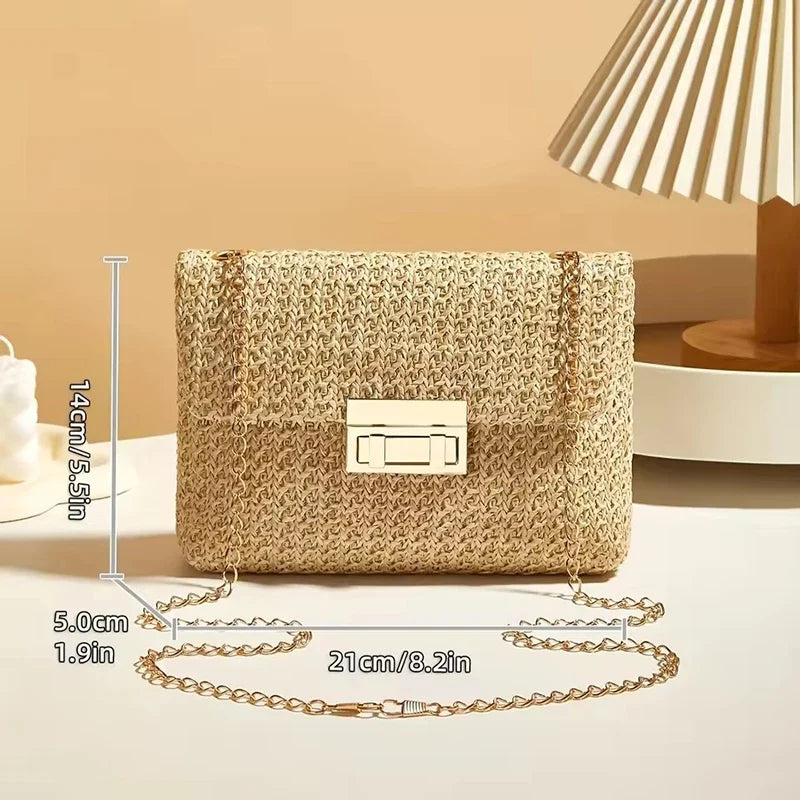 Marcelline - Women's Chic Woven Crossbody Bag