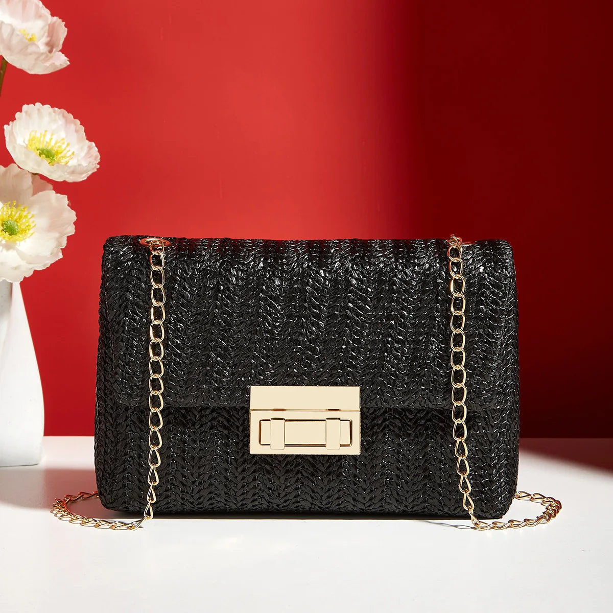 Marcelline - Women's Chic Woven Crossbody Bag