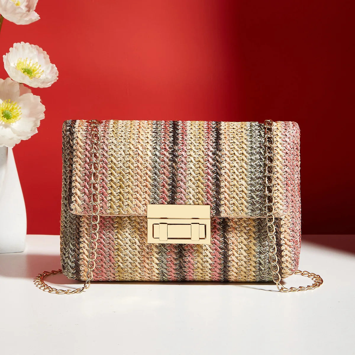 Marcelline - Women's Chic Woven Crossbody Bag