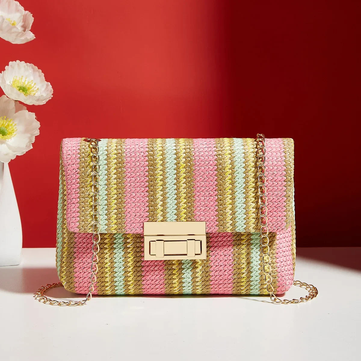 Marcelline - Women's Chic Woven Crossbody Bag