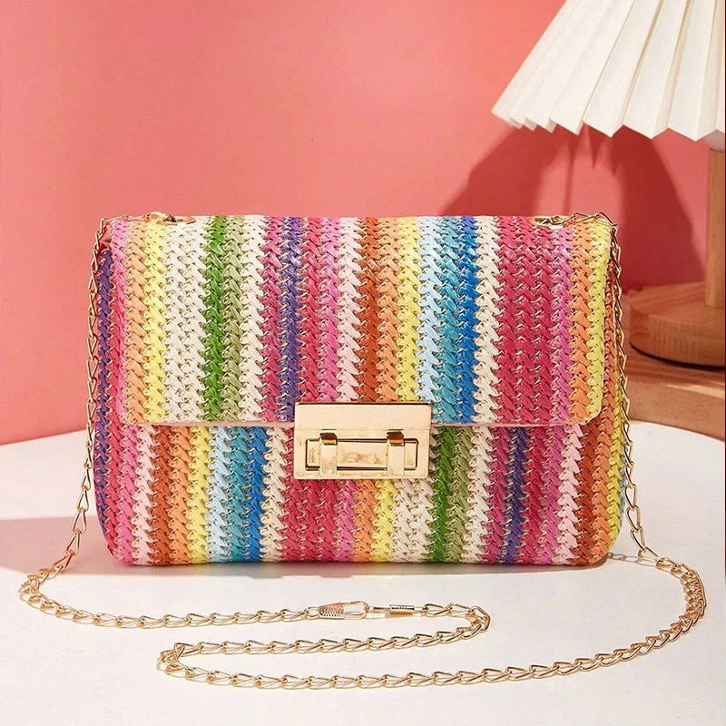 Marcelline - Women's Chic Woven Crossbody Bag