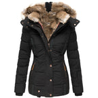 Maren - Women's Waterproof Winter Coat with Faux Fur Hood