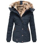 Maren - Women's Waterproof Winter Coat with Faux Fur Hood