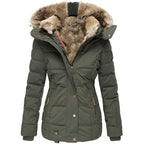 Maren - Women's Waterproof Winter Coat with Faux Fur Hood
