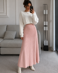 Marin - Women's Elegant Long Pleated Skirt