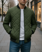 Marlowe - Men's Quilted Bomber Jacket
