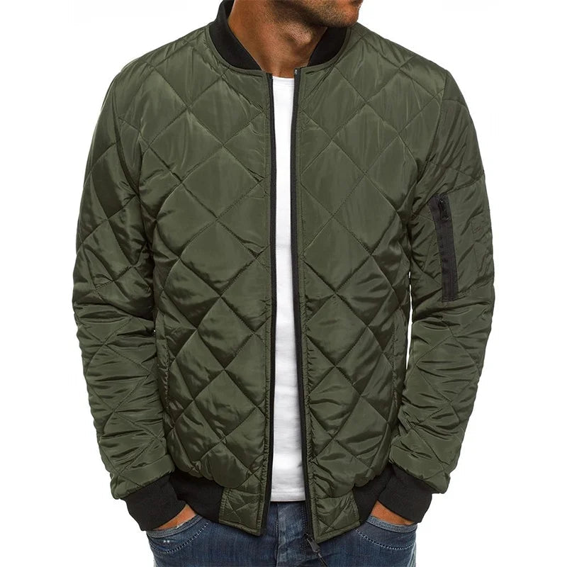 Marlowe - Men's Quilted Bomber Jacket