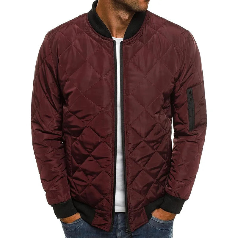 Marlowe - Men's Quilted Bomber Jacket