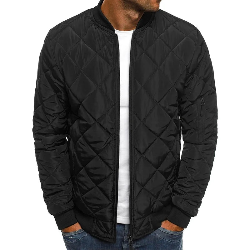 Marlowe - Men's Quilted Bomber Jacket