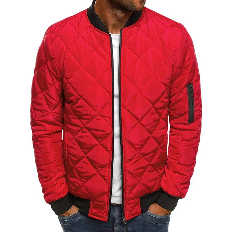 Marlowe - Men's Quilted Bomber Jacket