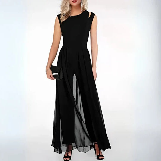 Marlowe - Women's Elegant Sleeveless Maxi Jumpsuit