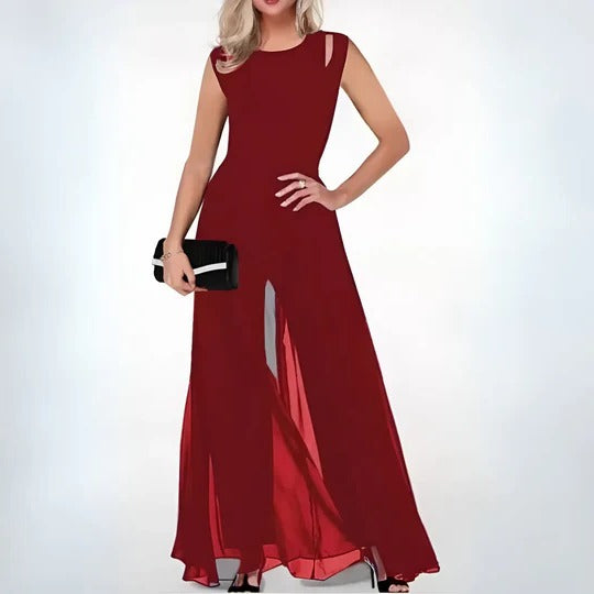 Marlowe - Women's Elegant Sleeveless Maxi Jumpsuit