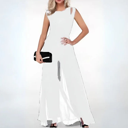 Marlowe - Women's Elegant Sleeveless Maxi Jumpsuit