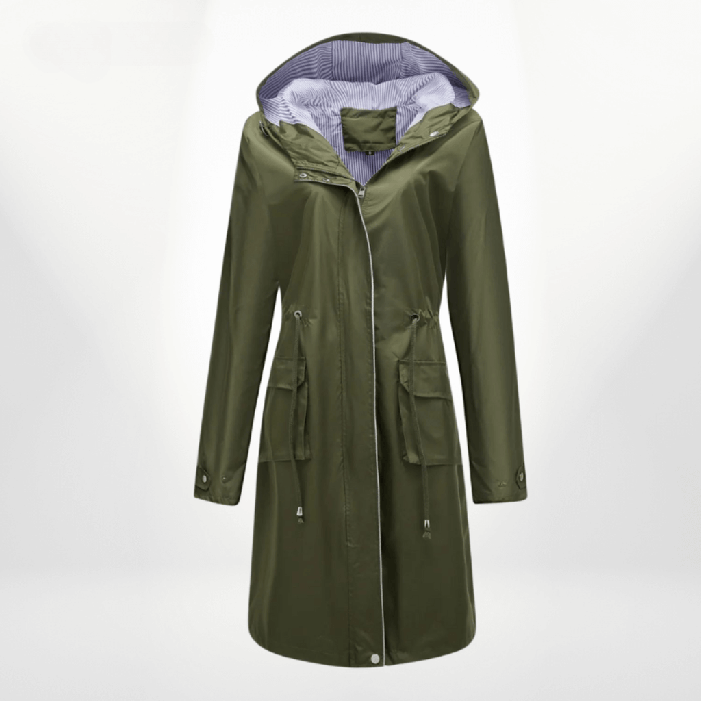 Marlowe - Women's Waterproof Trench Coat with Hood