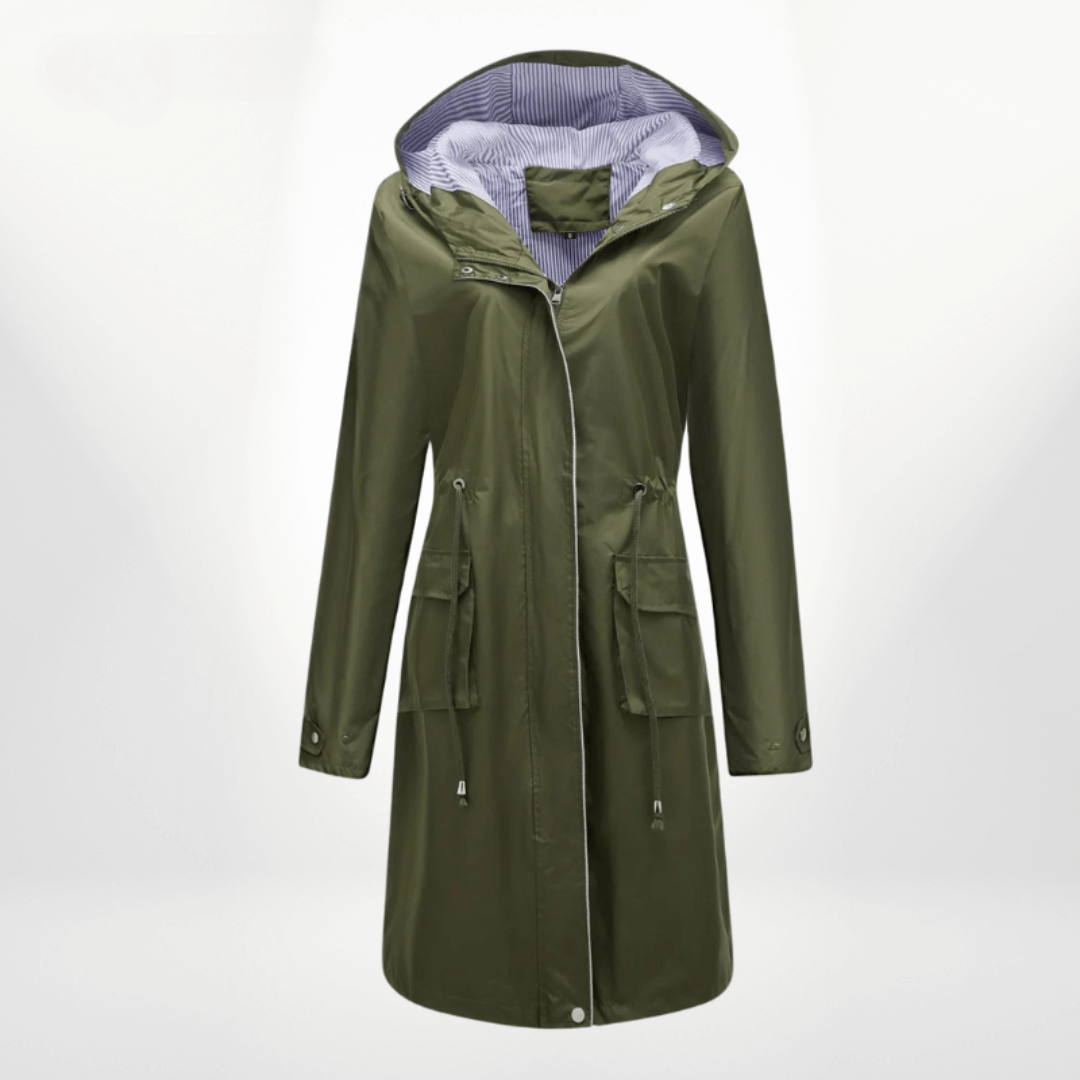 Marlowe - Women's Waterproof Trench Coat with Hood