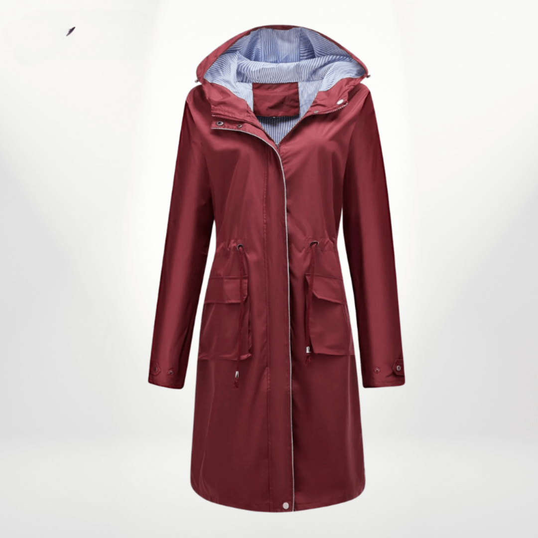 Marlowe - Women's Waterproof Trench Coat with Hood