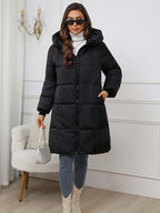 Moira - Women's Classic Puffer Winter Coat with Hood