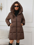 Moira - Women's Classic Puffer Winter Coat with Hood