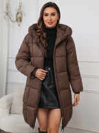 Moira - Women's Classic Puffer Winter Coat with Hood