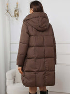 Moira - Women's Classic Puffer Winter Coat with Hood