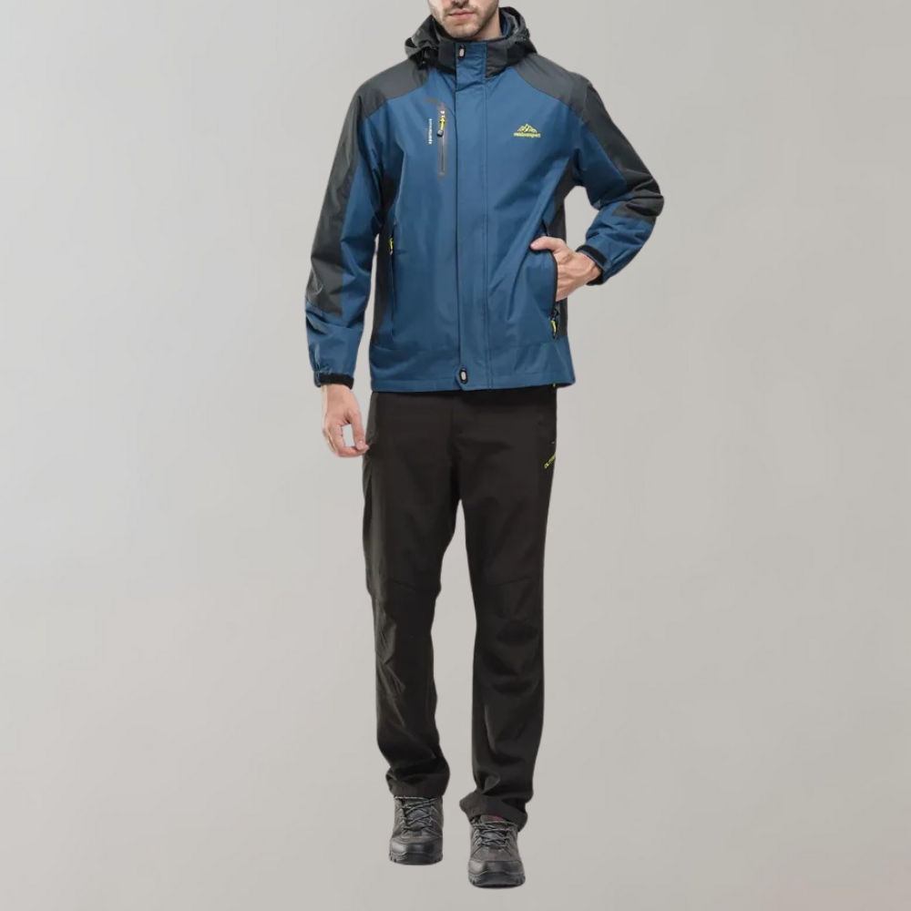 Niall - Men's Waterproof Jacket with Contrast Panels