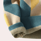 Nolan - Men's Geometric Patterned Knitted Jumper