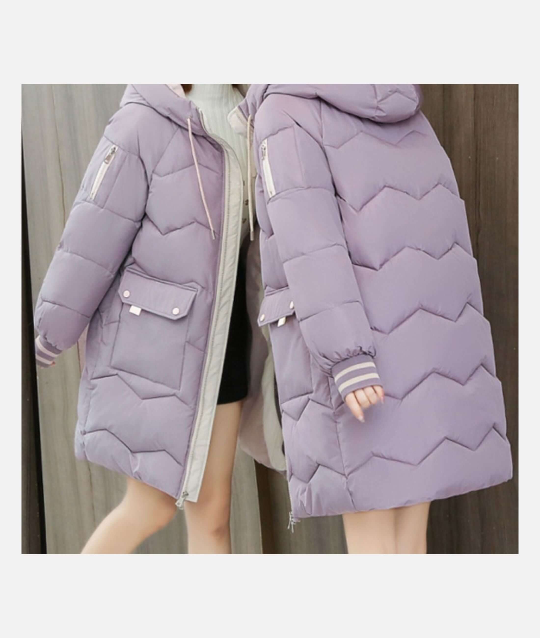 Nyssa - Women's Quilted Winter Coats with Hood