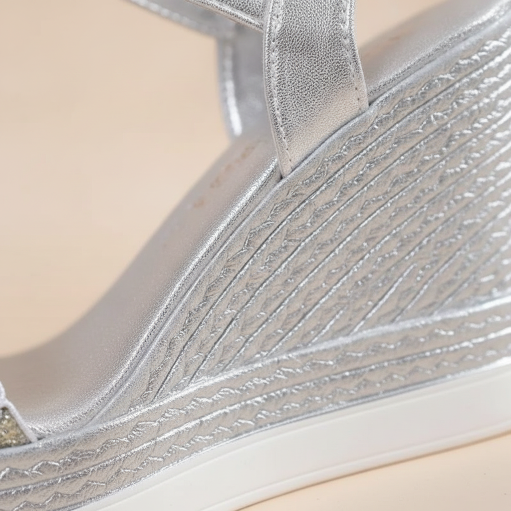 Ophelia - Women's Sparkling Platform Wedge Sandals