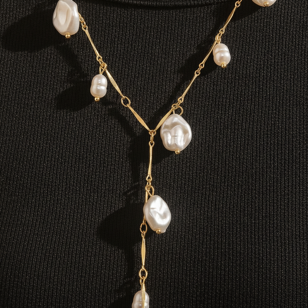 Petra - Women's Elegant Pearl Drop Necklace