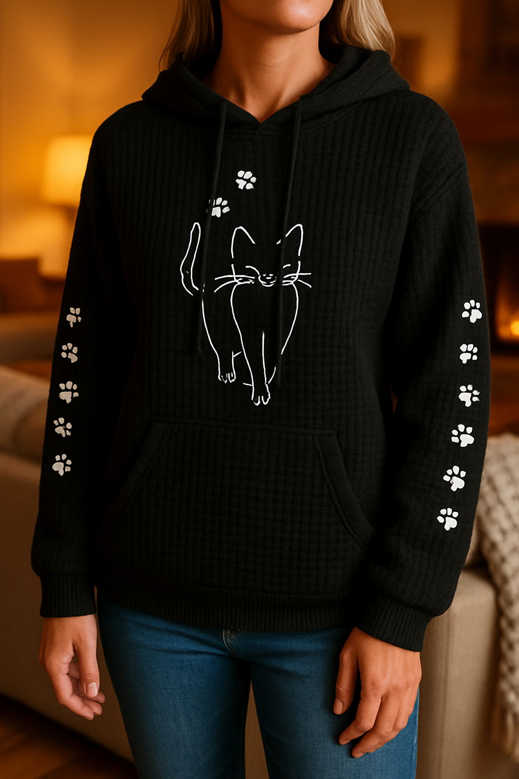 Priya - Women's Comfortable Cat Hoodie