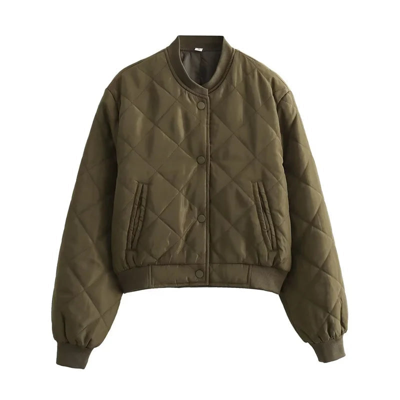Ren - Women's Quilted Bomber Jacket