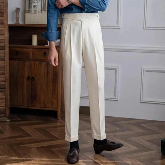 Rowan - Men's Classic Pleated Work Trousers