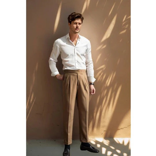 Rowan - Men's Classic Pleated Work Trousers