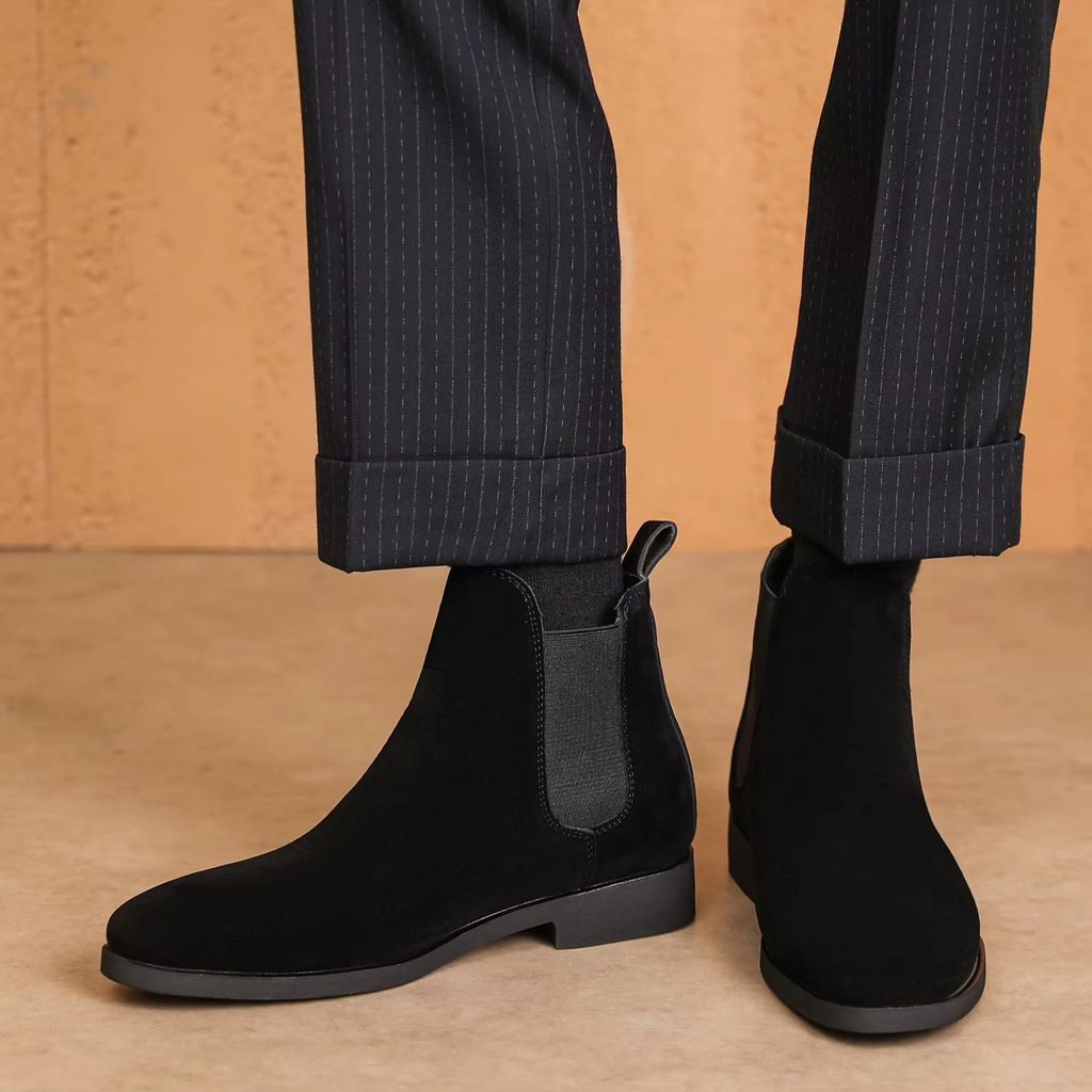 Rowan - Men's Faux Leather Chelsea Boots