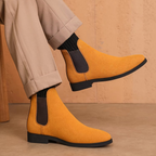 Rowan - Men's Faux Leather Chelsea Boots